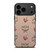 MCM LOVE CHERRIES BROWN LEATHER iPhone 17 Pro Max Case Cover