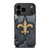 NEW ORLEANS SAINTS BROKEN METAL iPhone 17 Pro Max Case Cover