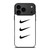 NIKE TRIPPLE SWOOSH WHITE iPhone 17 Pro Max Case Cover