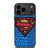 SUPERMAN TYPOGRAPHY LOGO iPhone 17 Pro Max Case Cover