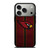 ARIZONA CARDINALS NFL METAL STRIPE iPhone 17 Pro Case Cover