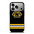 BOSTON BRUINS LOGO STRIPED iPhone 17 Pro Case Cover