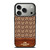 COACH NEW YORK LOGO BROWN LEATHER iPhone 17 Pro Case Cover