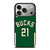 JRUE HOLIDAY MILWAUKEE BUCKS NIKE NBA 2021-22 iPhone 17 Pro Case Cover