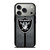 LAS VEGAS RAIDERS NFL METAL STRIPE iPhone 17 Pro Case Cover