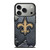 NEW ORLEANS SAINTS BROKEN METAL iPhone 17 Pro Case Cover