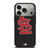 SAINT LOUIS CARDINALS BASEBALL BLACK iPhone 17 Pro Case Cover