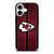 KANSAS CITY CHIEFS NFL METAL STRIPE iPhone 17 Case Cover