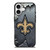 NEW ORLEANS SAINTS BROKEN METAL iPhone 17 Case Cover