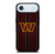 WASHINGTON COMMANDERS NFL METAL STRIPE iPhone Air Case Cover