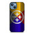 PITTSBURGH STEELERS NFL FOOTBALL METAL iPhone 13 Case Cover