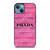 PRADA PINK DIAMOND iPhone 13 Case Cover