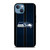 SEATTLE SEAHAWKS NFL METAL STRIPE iPhone 13 Case Cover