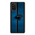 CAROLINA PANTHERS NFL METAL STRIPE Samsung Galaxy Note 20 Case Cover