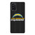 LOS ANGELES CHARGERS FOOTBALL TEXT Samsung Galaxy Note 20 Case Cover