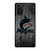 MIAMI MARLINS BASEBALL MLB WOOD LOGO Samsung Galaxy Note 20 Case Cover