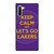 KEEP CALM AND GO LAKERS Samsung Galaxy Note 10 Case Cover