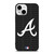 ATLANTA BRAVES BASEBALL BLACK iPhone 13 Mini Case Cover
