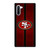 SAN FRANCISCO 49ERS NFL METAL STRIPE Samsung Galaxy Note 10 Case Cover