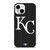 KANSAS CITY ROYALS BASEBALL BLACK iPhone 13 Mini Case Cover