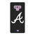 ATLANTA BRAVES BASEBALL BLACK Samsung Galaxy Note 9 Case Cover ATLANTA BRAVES BASEBALL BLACK Samsung Galaxy Note 9 Case Cover