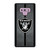 LAS VEGAS RAIDERS NFL METAL STRIPE Samsung Galaxy Note 9 Case Cover