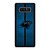 CAROLINA PANTHERS NFL METAL STRIPE Samsung Galaxy Note 8 Case Cover