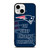 NEW ENGLAND PATRIOTS NFL FOOTBALL FANS 3 iPhone 13 Mini Case Cover