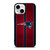 NEW ENGLAND PATRIOTS NFL METAL STRIPE iPhone 13 Mini Case Cover
