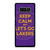 KEEP CALM AND GO LAKERS Samsung Galaxy Note 8 Case Cover