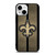 NEW ORLEANS SAINTS NFL METAL STRIPE iPhone 13 Mini Case Cover