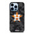 HOUSTON ASTROS BASEBALL BLACK CAMO iPhone 13 Pro Max Case Cover