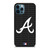 ATLANTA BRAVES BASEBALL BLACK iPhone 12 Pro Max Case Cover