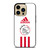 AJAX AMSTERDAM FC ADIDAS STRIPES iPhone 14 Pro Max Case Cover