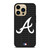 ATLANTA BRAVES BASEBALL BLACK iPhone 14 Pro Max Case Cover