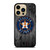HOUSTON ASTROS BASEBALL MLB WOOD LOGO iPhone 14 Pro Max Case Cover