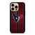 HOUSTON TEXANS NFL METAL STRIPE iPhone 14 Pro Max Case Cover