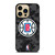 LOS ANGELES CLIPPERS BLACK CAMO iPhone 14 Pro Max Case Cover