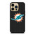 MIAMI DOLPHINS FOOTBALL TEXT iPhone 14 Pro Max Case Cover