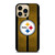 PITTSBURGH STEELERS NFL METAL STRIPE iPhone 14 Pro Max Case Cover