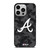 ATLANTA BRAVES BASEBALL BLACK CAMO iPhone 14 Pro Case Cover