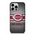 CINCINNATI RED MLB BASEBALL METAL iPhone 14 Pro Case Cover
