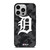 DETROIT TIGERS BASEBALL BLACK CAMO iPhone 14 Pro Case Cover