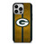 GREEN BAY PACKERS NFL METAL STRIPE iPhone 14 Pro Case Cover