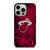 MIAMI HEAT BASKETBALL NBA FIRES iPhone 14 Pro Case Cover