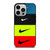 NIKE SWOOSH STRIPE COLORS iPhone 14 Pro Case Cover