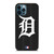 DETROIT TIGERS BASEBALL BLACK iPhone 12 Pro Max Case Cover