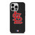 SAINT LOUIS CARDINALS BASEBALL BLACK iPhone 14 Pro Case Cover