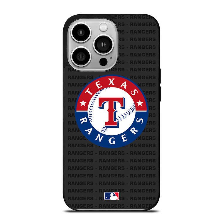 TEXAS RANGERS BASEBALL BLACK iPhone 14 Pro Case Cover