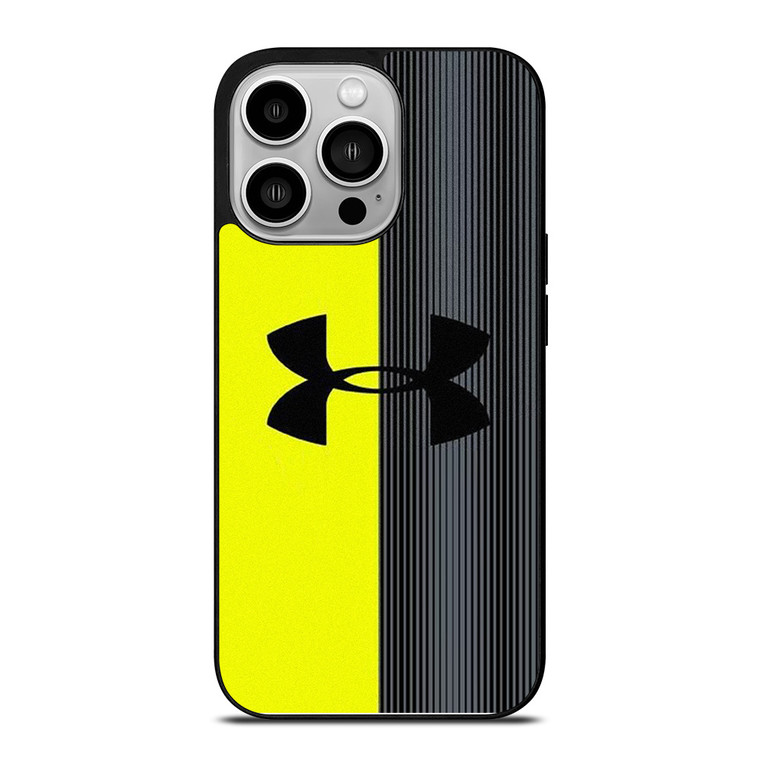 UNDER ARMOUR YELLOW STRIPE iPhone 14 Pro Case Cover